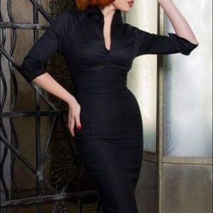 Pinup Couture 50s Lauren Dress in All Black